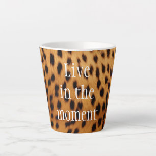 Tasse Latte Fourrure d'animal guépard