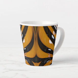 Tasse Latte Fourrure de tigre fantaisiste