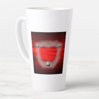 Tasse Latte Fractale de Mandelbrot en filigrane d'argent