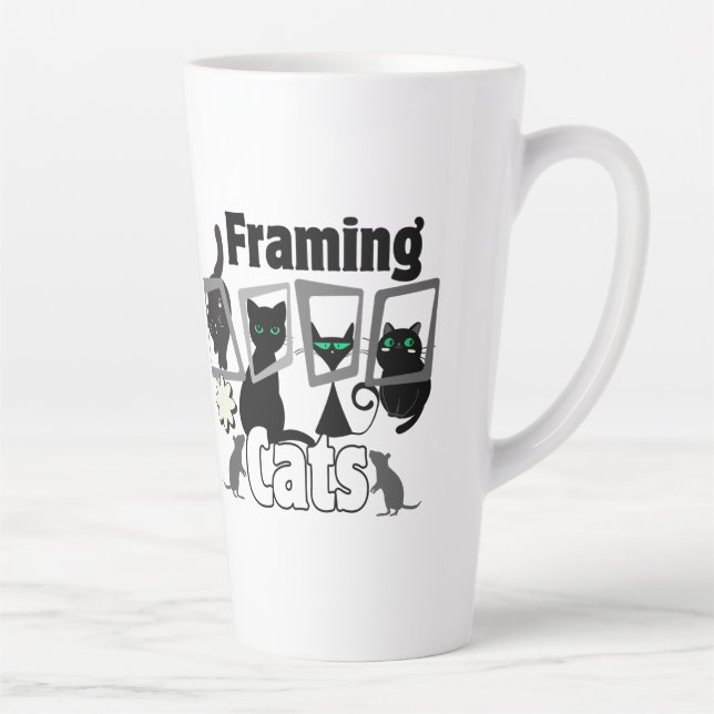 Tasse Latte Fragmentation de chats.w (Droite)