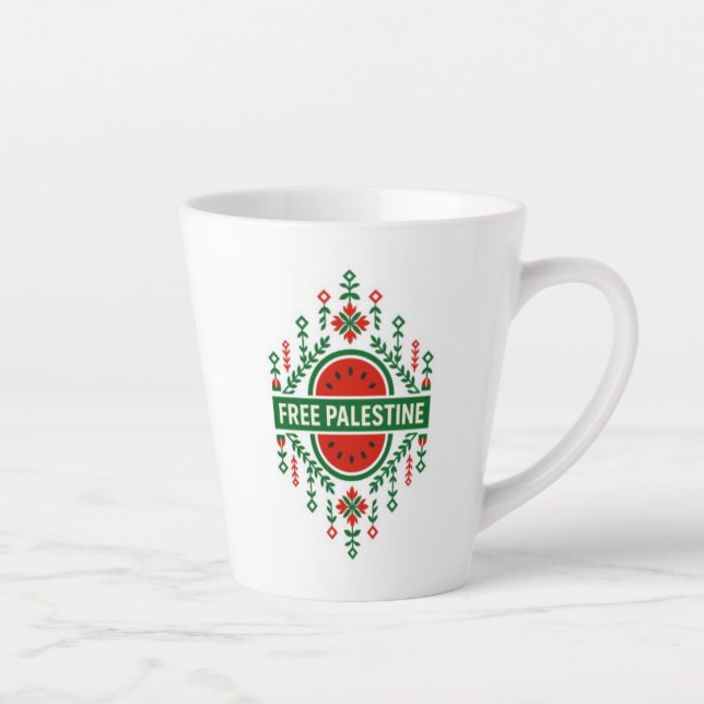 Tasse Latte Free Palestine (Droite)