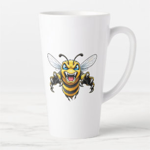 Tasse Latte Frelon jaune en colère - Cadeau pour amateur d'ins
