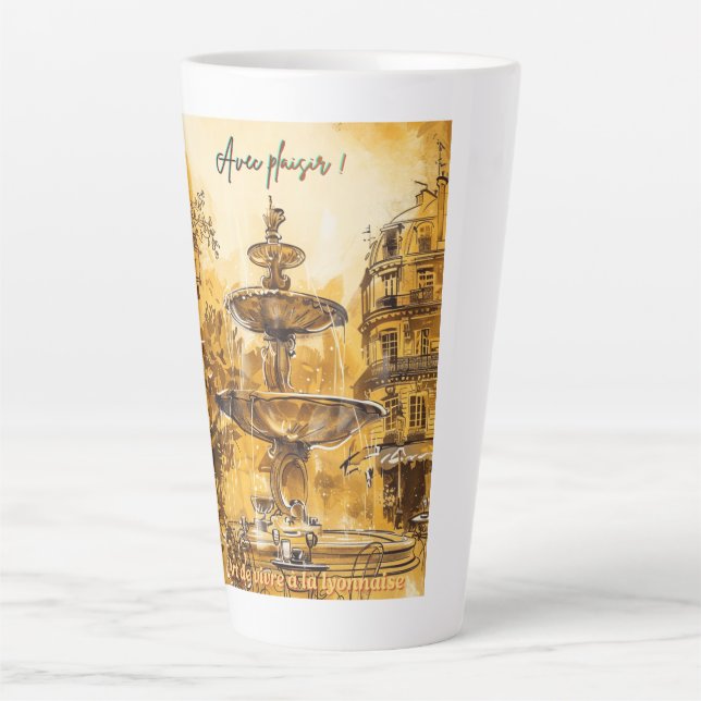 Tasse Latte French art of living Lyon  (Devant)