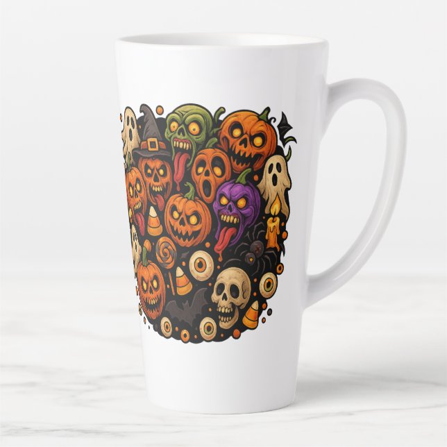 Tasse Latte Frénésie effrayante (Droite)