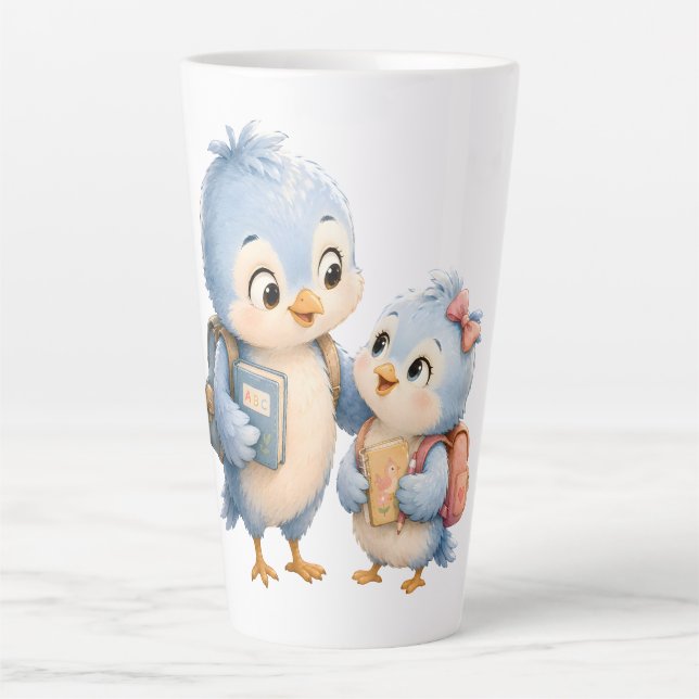 Tasse Latte Frères et Sœurs Oiseau Bleu (Devant)