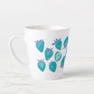 Tasse Latte Fruit de fraise bleue