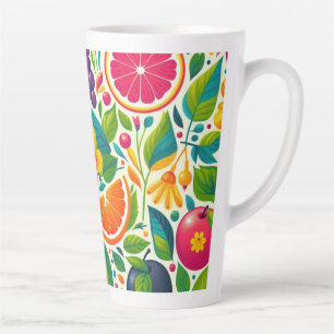 Tasse Latte Fruits colorés