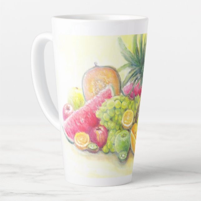 Tasse Latte Fruits heureux (Angle gauche)