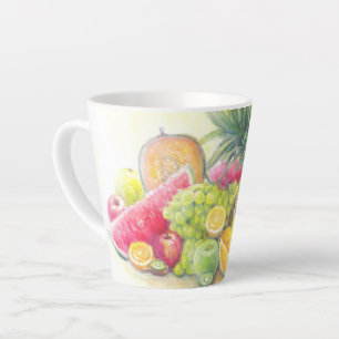 Tasse Latte Fruits heureux