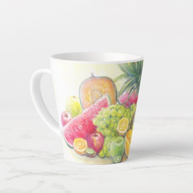 Tasse Latte Fruits heureux (Angle gauche)