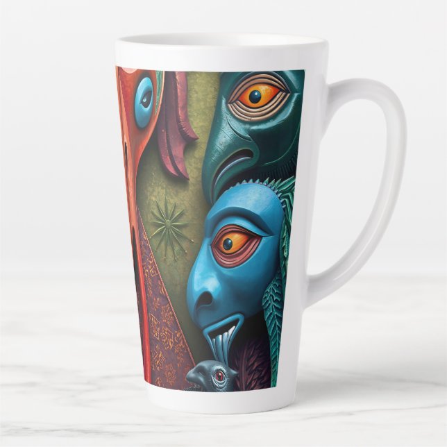 Tasse Latte full color 3D (Droite)