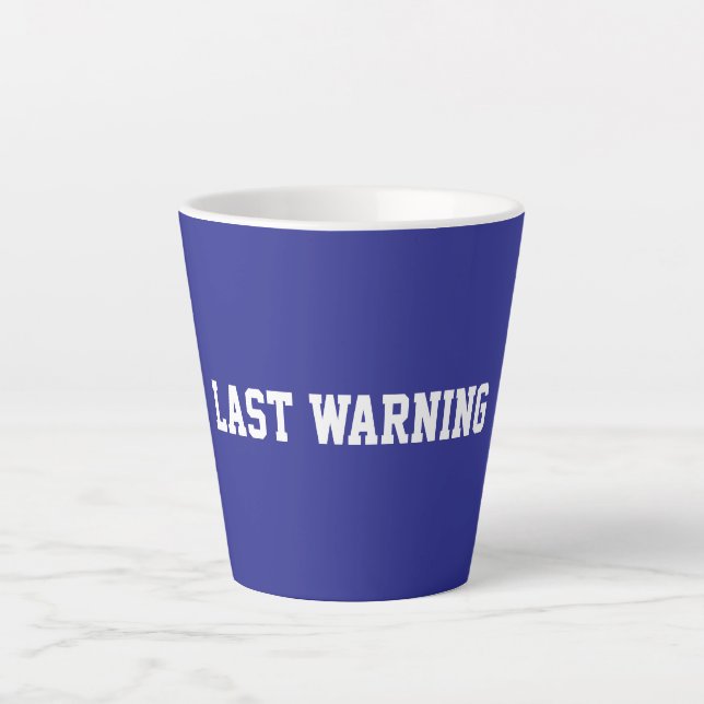 Tasse Latte Fun Blue Sarcastic Teacher  (Devant)