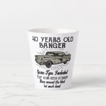 Funny 40th Birthday Retro Car Banger Date d'ajout