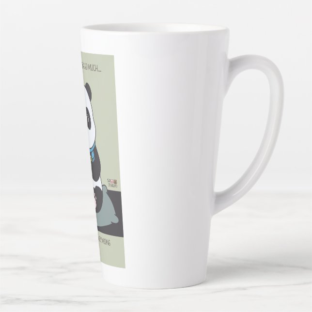 Tasse Latte Funny Custom Sarcastic Panda Opinion Coworker Gift (Droite)