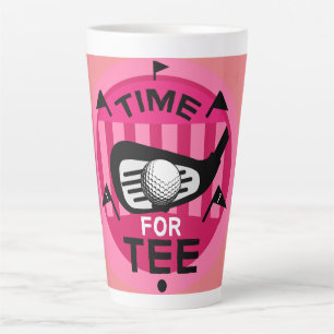 Tasse Latte Funny Femme Golfers Pros Fanatics de golf