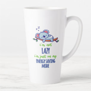 Tasse Latte Funny Koala Je ne suis pas Lazy Je suis juste sur