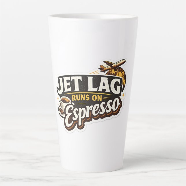 Tasse Latte  Funny Travel Coffee Lover Hat (Devant)