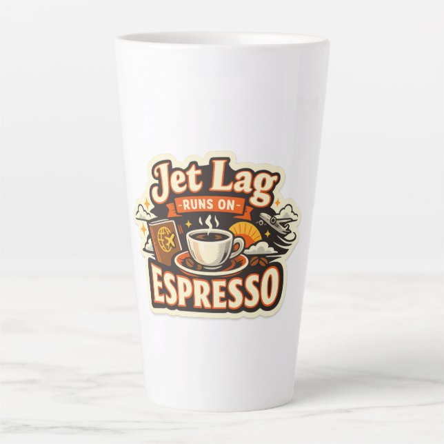 Tasse Latte  Funny Travel Coffee Lover Hat (Devant)