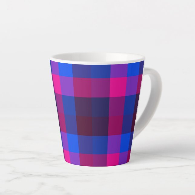 Tasse Latte Fusion de mosaïque néon (Angle droit)