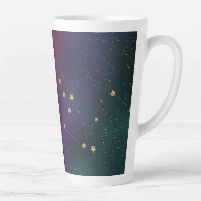 Tasse Latte Galaxie Constellation Ombré (Droite)