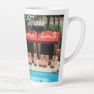 Tasse Latte Galveston, Texas - Hôtel San Luis Sundeck -