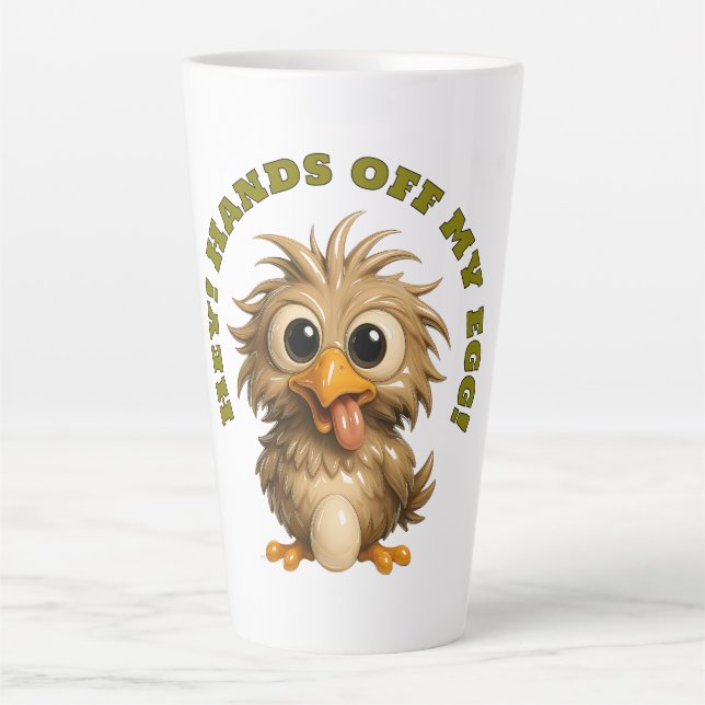 Tasse Latte Garde d'Œuf Drôle (Devant)