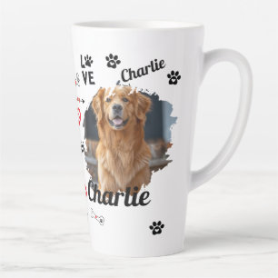 Tasse Latte Garde-mémoire de chien personnalisée   Tapis