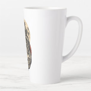 Tasse Latte Gardienne liée à la lune Elle de la lune du loup l