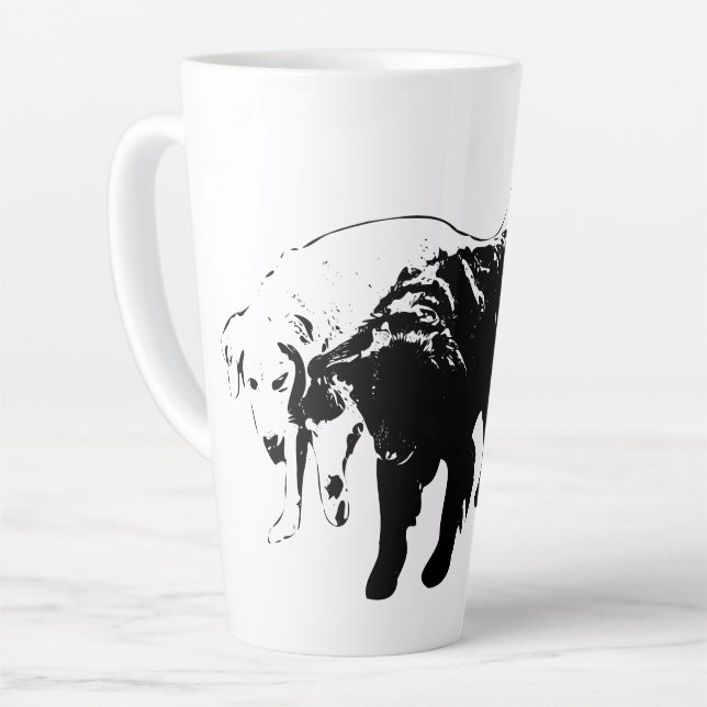 Tasse Latte Gardiens du chemin d'octobre (Angle gauche)