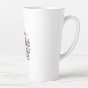 Tasse Latte Gâteau d'anniversaire drôle - Les calories ne comp