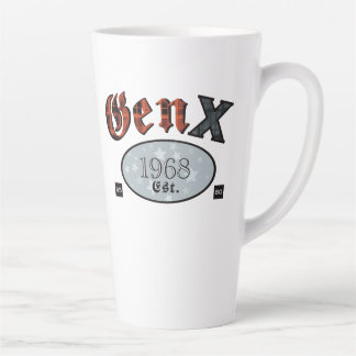Tasse Latte Gen X (Génération X année 1968)