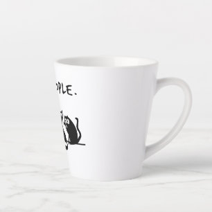 Tasse Latte Gens dégoûtants chats noirs mignons