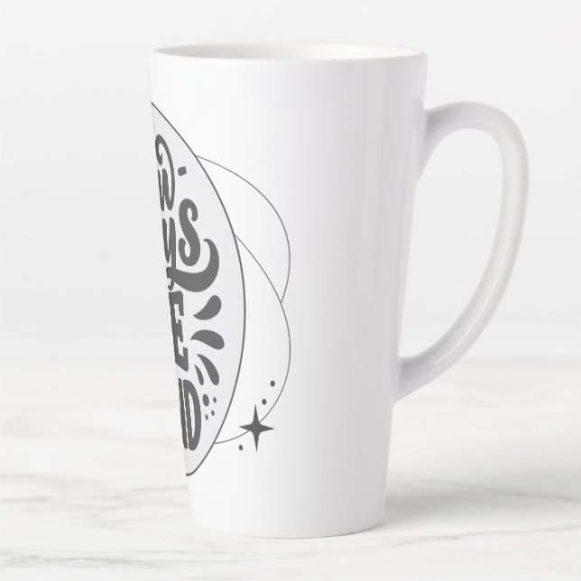 Tasse Latte Gentillesse galactique : Soyez toujours gentil ave (Droite)