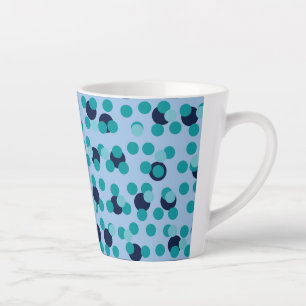 Tasse Latte Géométrique Pop Mid-Century années 60-70 Bulles de