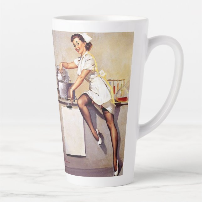 Tasse Latte Gil Elvgren Art Vintage (Droite)