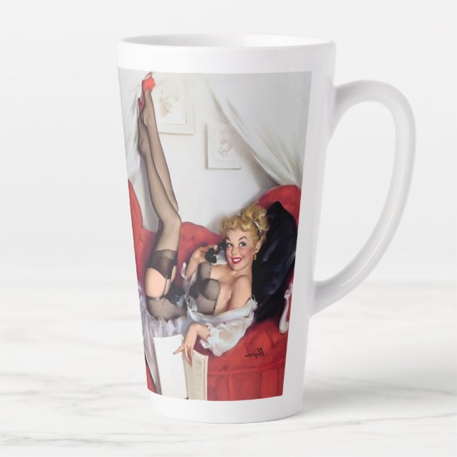 Tasse Latte Gil Elvgren Art Vintage (Droite)