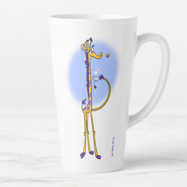 Tasse Latte GIRAFFE & HONEYBEE TEA par Jeff Willis (Droite)