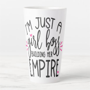 Tasse Latte Girl Boss Building Her Empire Date d'ajout
