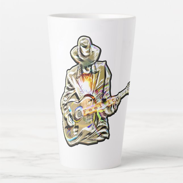 Tasse Latte Gitarren Blues Mann - Sentez-le (Devant)