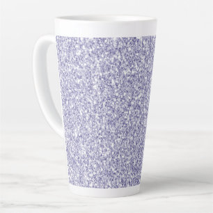 Tasse Latte Glam Lavender Lilac Purple Parties scintillant