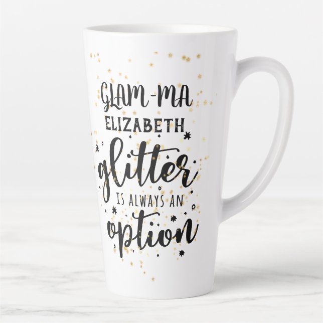 Tasse Latte GLAM-MA Gamorous Grandma Parties scintillant Toujo (Droite)