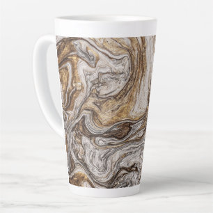 Tasse Latte glamour 001 couleurs marron liquide