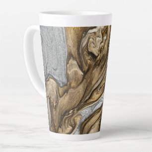 Tasse Latte glamour 002 couleurs marron liquide