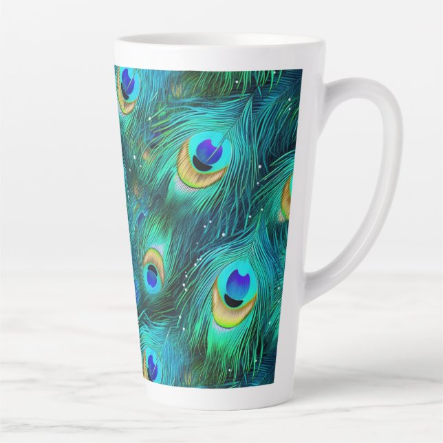 Tasse Latte Gloire de paon (Droite)