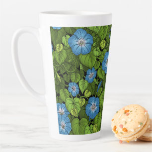 Tasse Latte Gloire du matin en bleu et vert