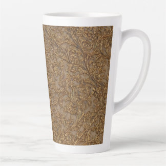 Tasse Latte Golden Baroque Un Paysage