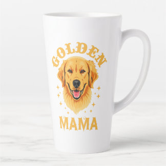 Tasse Latte Golden Retriever Maman amoureux des chiens amoureu