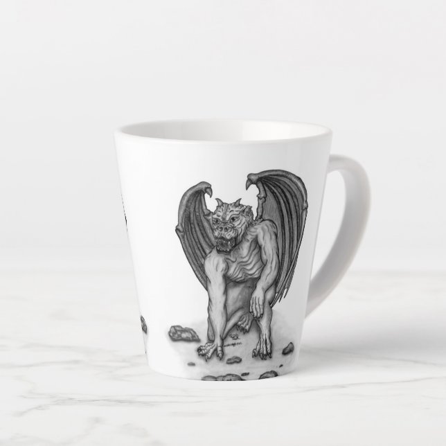 Tasse Latte Golem Gargoyle (Angle droit)