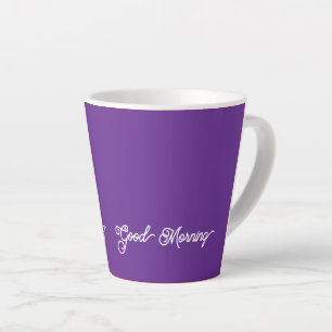 Tasse Latte Good Morning Purple