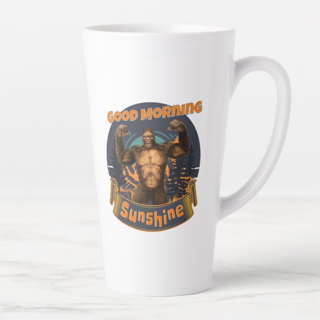Tasse Latte Good Morning Sunshine Funny Bigfoot (Droite)
